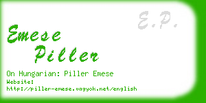 emese piller business card